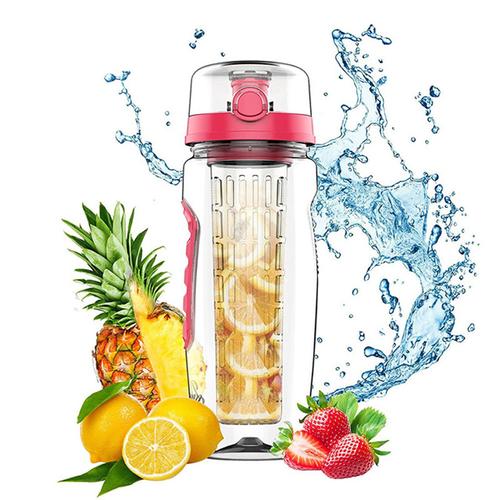 1000ml BPA Free Fruit Infuser Water Bottle with Shaker