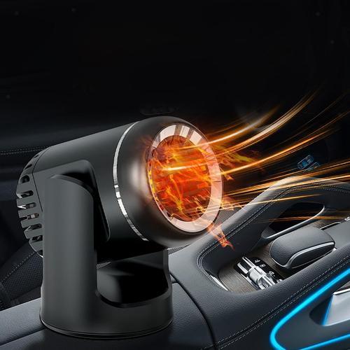 12V Car Heater Fan with 360° Adjustable Windshield Defogging Defroster