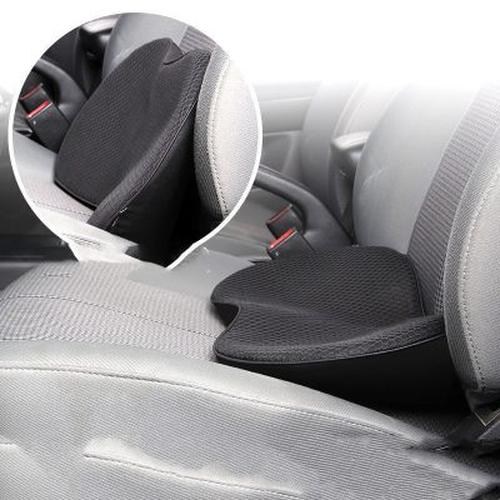 2-in-1 Memory Foam Car Seat Cushion for Lower Back Pain Relief and Hip Support