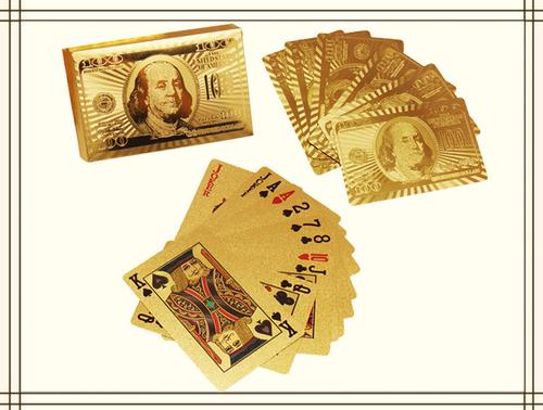 24K Gold-Plated Playing Cards With Optional Case