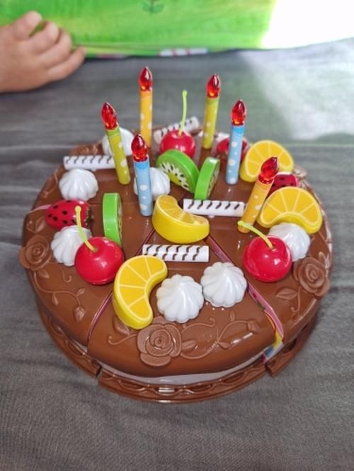 "Jouets de cuisine de jeu de simulation de 37 pièces avec de la nourriture pour gâteaux pour les enfants" photo review