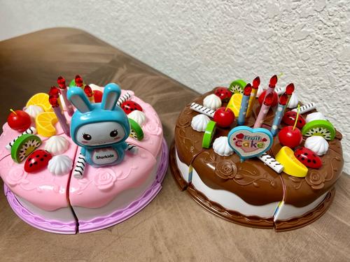 "Jouets de cuisine de jeu de simulation de 37 pièces avec de la nourriture pour gâteaux pour les enfants" photo review