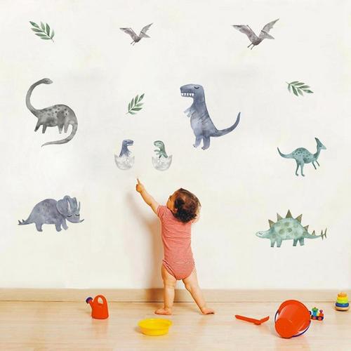 3D Dinosaur Stickers for Kids - Jurassic Period Animal Wall Decor