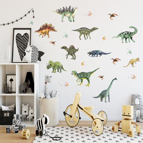 3D Dinosaur Stickers for Kids - Jurassic Period Animal Wall Decor