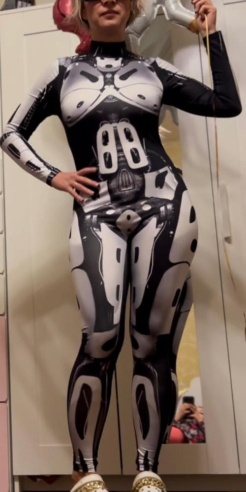 3D Robot Cyberpunk Bodysuit Costume S-Xl photo review