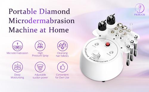 3In1 Mini Diamond Microdermabrasion Dermabrasion Face Vacuum Spray Peel Machine