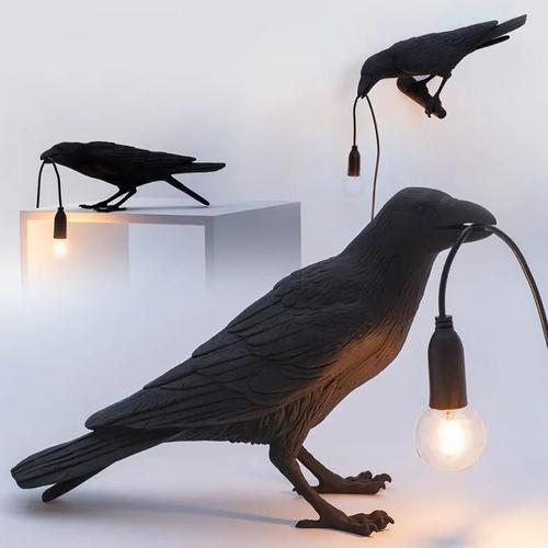 Auspicious Bird Table Lamp with Animal Shape for Home Decor