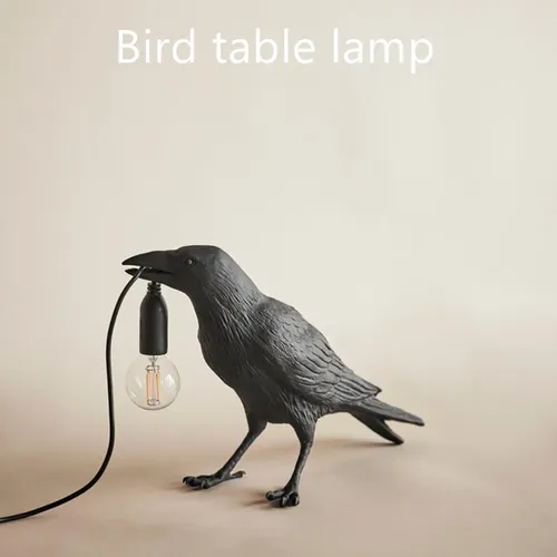 Auspicious Bird Table Lamp with Animal Shape for Home Decor