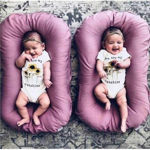 Baby Lounger | Baby Nest For Co-Sleeping - Cushioned Nest Sleep Pillow