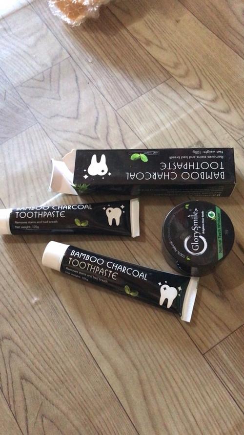 Bamboo Charcoal Toothpaste Teeth Whitening photo review