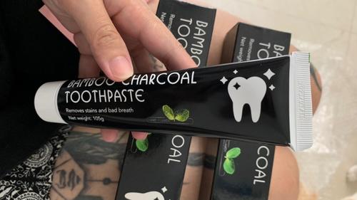 Bamboo Charcoal Toothpaste Teeth Whitening photo review