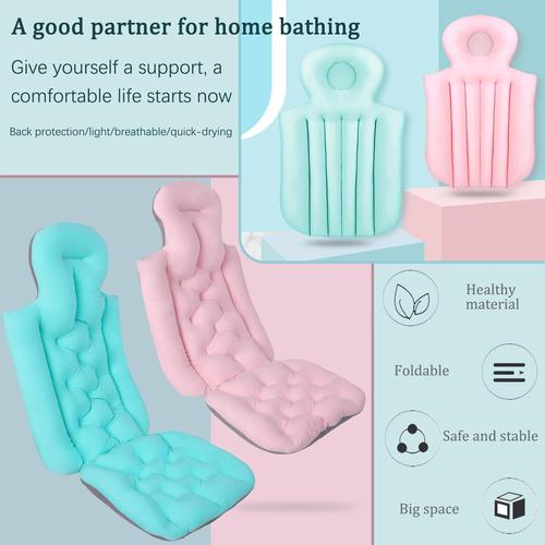 Bath Cushion Ergonomic Full Body Support with Neck and Back Rest