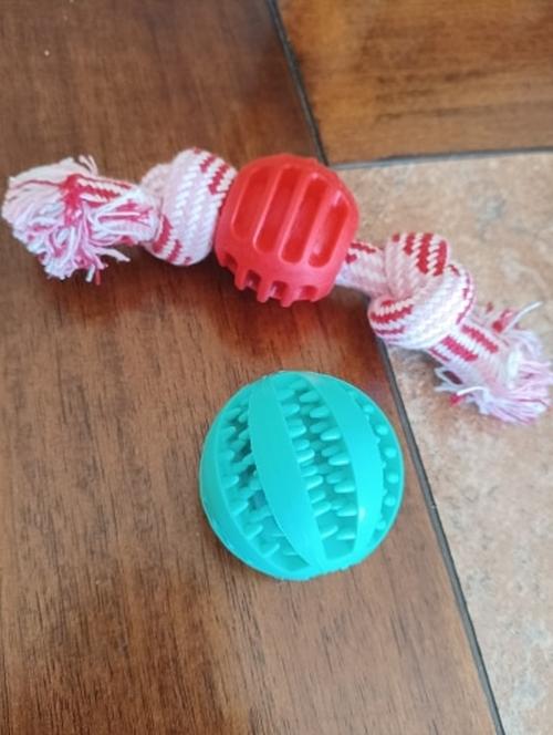 Bite-Resistant Cotton Rope Dog Toys for Small & Large Dogs - Dog Accessories photo review