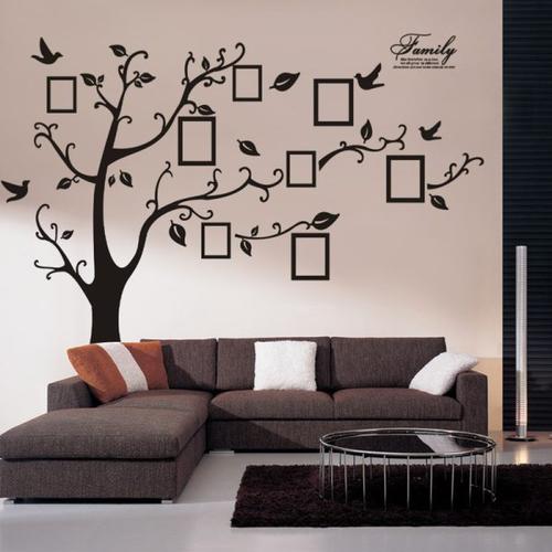 Black 3D DIY Photo Tree Wall Sticker Family Wall Decals Mural Art Home Decor