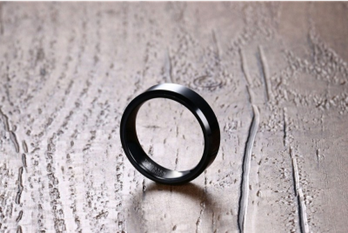 Black Tungsten Spinner Ring Spinning Wedding Band