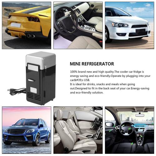 Car Mini Fridge Warmer and Cooler Dual Auto USB Refrigerator