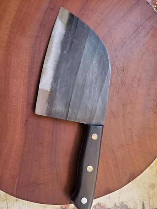 Chef's Cleaver for Meat Cutting, Hand-forged Stainless Steel photo review