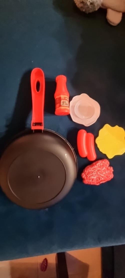 Children's Kitchen Toy Set with Steak Pan and Food for Girls & Boys photo review