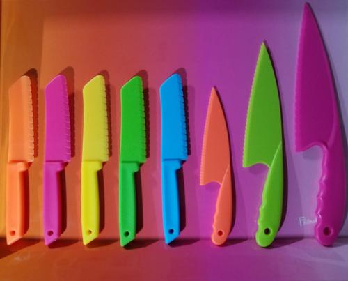 Children's Plastic Fruit Bread Dessert Kitchen Knife Set photo review