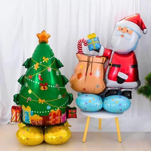 Christmas Decorations: Standing Snowman, Santa Claus Balloon, Xmas Nutcracker Soldier Ball, and More