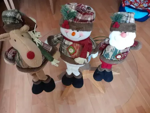 Christmas Dolls Tree Decor with Reindeer Snowman Santa Claus for Home Decoration photo review