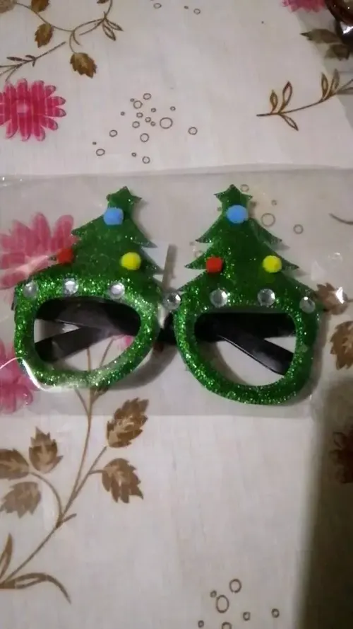 Christmas Glasses Frame - Xmas Party Decorations photo review