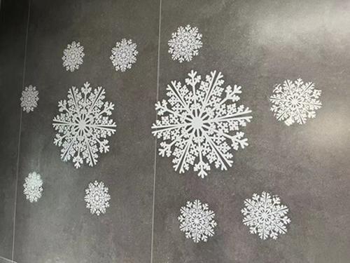 Christmas Window Stickers with Snowflakes for Home Decor photo review