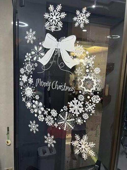 Christmas Window Stickers with Snowflakes for Home Decor photo review