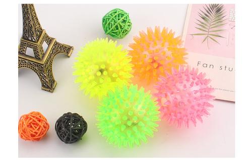 Colorful Rubber Squeaky Toys for Dogs and Cats - Luminous Pet Toy Ball