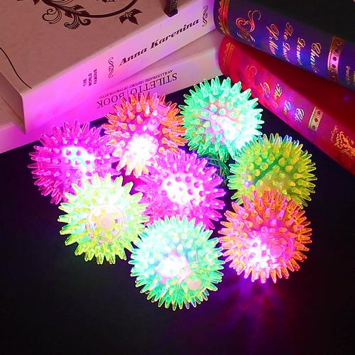 Colorful Rubber Squeaky Toys for Dogs and Cats - Luminous Pet Toy Ball