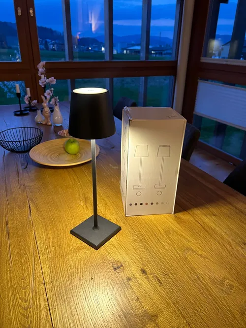 Cordless Table Lamp - USB Rechargeable, Waterproof, Touch Switch, for Bedroom, Hotel, Living Room, Restaurant photo review