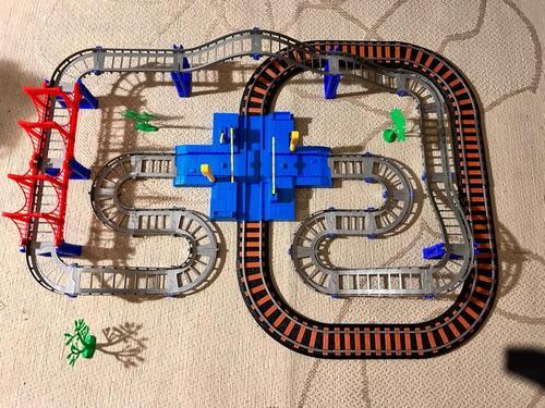 Toy Train Set for Toddlers, Train Track Set with Cars, Electric Train with Realistic Sound, Train Track Playset photo review