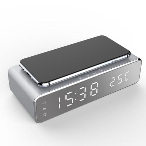 Digital Alarm Clock With Wireless Charger