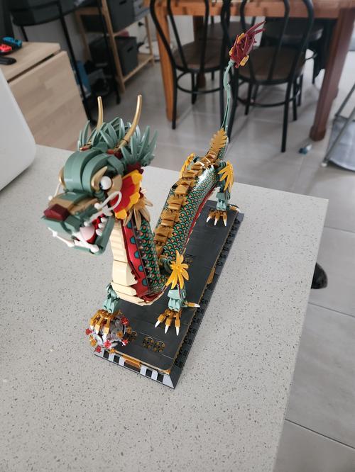 Dragon Model Building Blocks Creative Mini Decoration Bricks Animal Puzzle Toys With Base Kids photo review