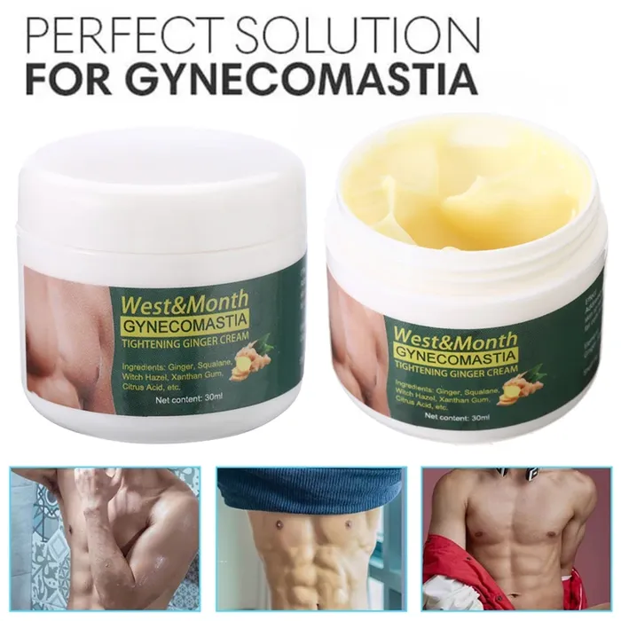 Gynecomastia Tightening Ginger Cream, Ginger Cream for Men, Effectively Shrinks Men Chest Tightening Ginger Cream