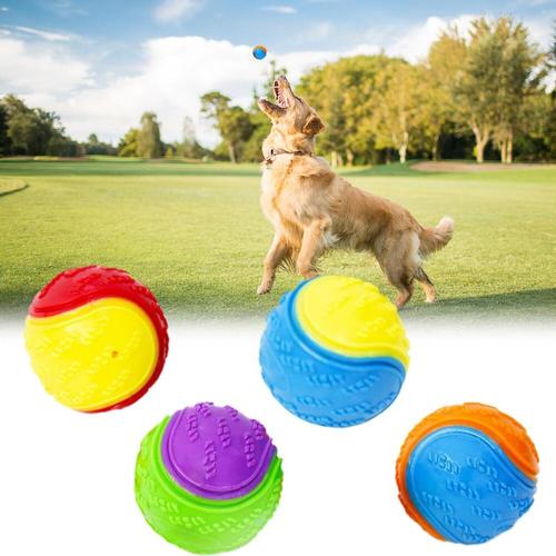 Durable Rubber Dog Squeaky Toys Balls for Puppy Training Bite Resistant