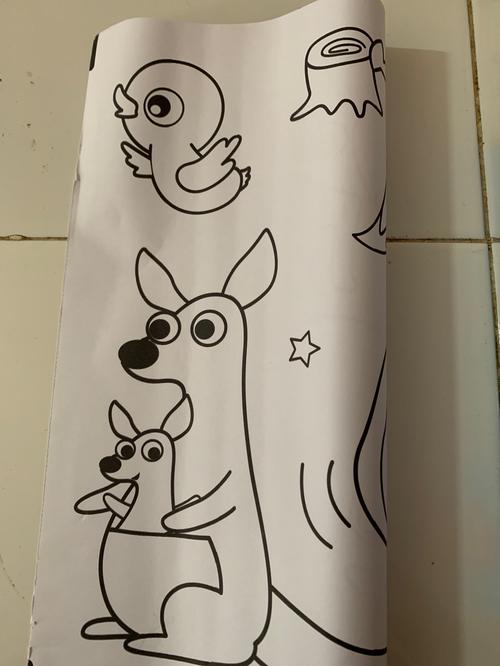 Educational Coloring Paper Roll for Kids - Stickable on Wall photo review