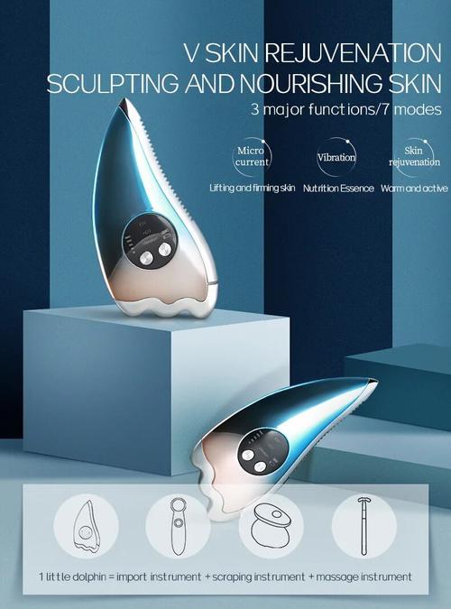 Electric Facial Scraping Massager for Face Lifting and Slimming