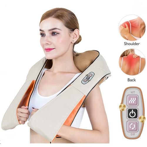 Electric Shiatsu Back Neck And Shoulder Massager With Heat