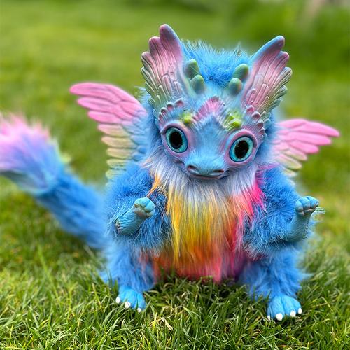 Fantasy Creature Horned Dragon Fantasy Dragon Plush Birthday Gift