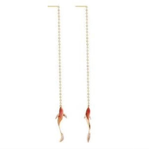 Fashionable Fish Shaped Earrings For Women