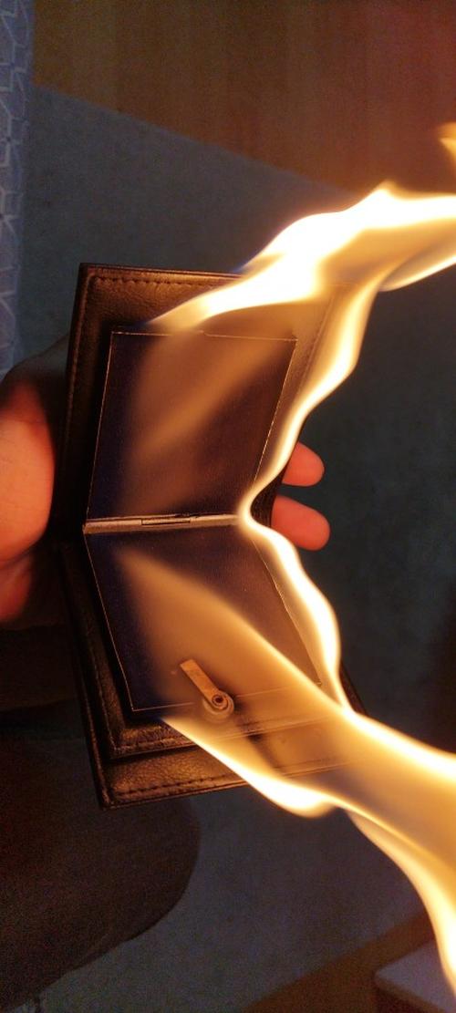 Flaming Fire Wallet photo review