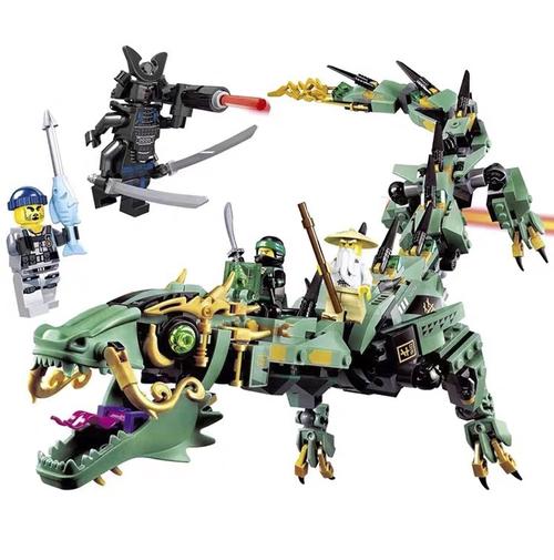 Flying Mecha Dragon Building Blocks: 3D Assembly Model Toys for Kids