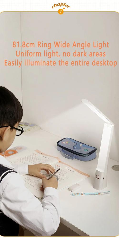 Foldable LED Desk Lamp with Eye Protection for Students, Children, and Reading