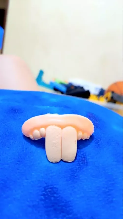 Funny Dog False Teeth Halloween Cosplay Supplies Pet Decorating Toys photo review