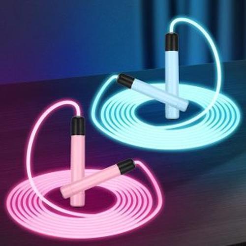 Glowing Skipping Rope - Adjustable Luminous Exercise for Fitness