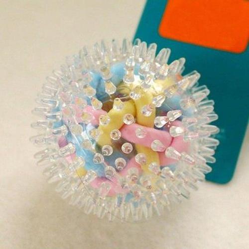 Glowing Spiny Colorful Woven Ball For Pet