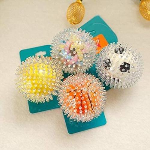 Glowing Spiny Colorful Woven Ball For Pet