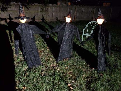 Halloween Witch Light Decoration, 7-color Lighting Scene Props Garden Decoration photo review