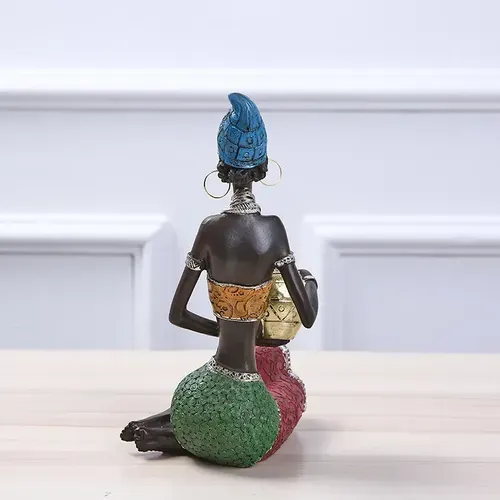 Handmade Ethnic African Beauty Figurines for Home Decoration